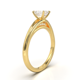 Montura Pavé Escondido en Catedral Oro Amarillo