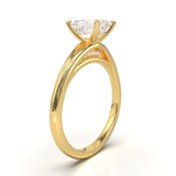 Montura Pavé Escondido en Catedral Oro Amarillo