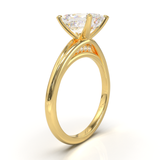 Montura Pavé Escondido en Catedral Oro Amarillo