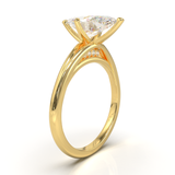 Montura Pavé Escondido en Catedral Oro Amarillo