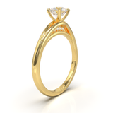 Montura Pavé Escondido en Catedral Oro Amarillo