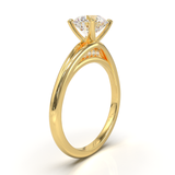 Montura Pavé Escondido en Catedral Oro Amarillo