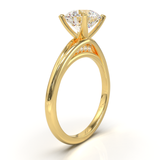 Montura Pavé Escondido en Catedral Oro Amarillo