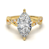 Rose Gold Half Round Pavé Frame