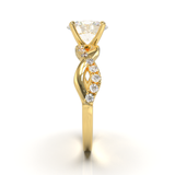 Rose Gold Half Round Pavé Frame