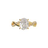 Rose Gold Half Round Pavé Frame