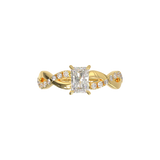 Rose Gold Half Round Pavé Frame