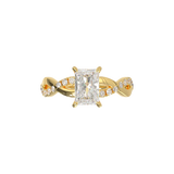 Rose Gold Half Round Pavé Frame