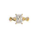 Rose Gold Half Round Pavé Frame