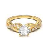 Rose Gold Half Round Pavé Frame