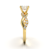 Rose Gold Half Round Pavé Frame