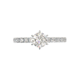 Rose Gold Tiffany Style Pavé Frame