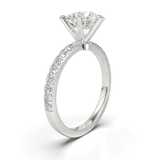 Rose Gold Tiffany Style Pavé Frame