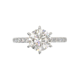Rose Gold Tiffany Style Pavé Frame