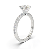 Rose Gold Tiffany Style Pavé Frame