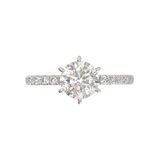 Rose Gold Tiffany Style Pavé Frame