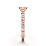 Tiffany Style Pavé Frame White Gold
