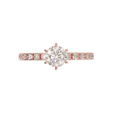 Tiffany Style Pavé Frame White Gold