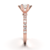 Tiffany Style Pavé Frame White Gold