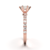 Tiffany Style Pavé Frame White Gold