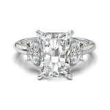 Anillo Tresillo Radiant con Trapezoides Oro Blanco