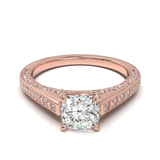 Pavé Frame 3,2,1 Yellow Gold