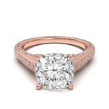 Pavé Frame 3,2,1 Yellow Gold
