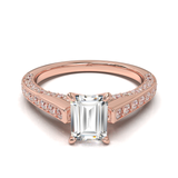 Pavé Frame 3,2,1 Yellow Gold