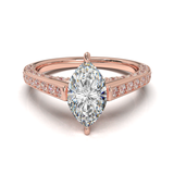 Pavé Frame 3,2,1 Yellow Gold