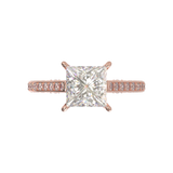 Pavé Frame 3,2,1 Yellow Gold