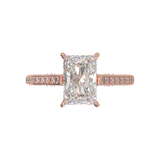 Pavé Frame 3,2,1 Yellow Gold