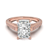 Pavé Frame 3,2,1 Yellow Gold