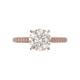 Pavé Frame 3,2,1 Yellow Gold