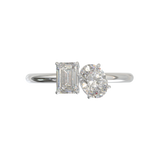 Anillo Tú y Yo Oro Blanco
