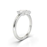 Anillo Tú y Yo Oro Blanco