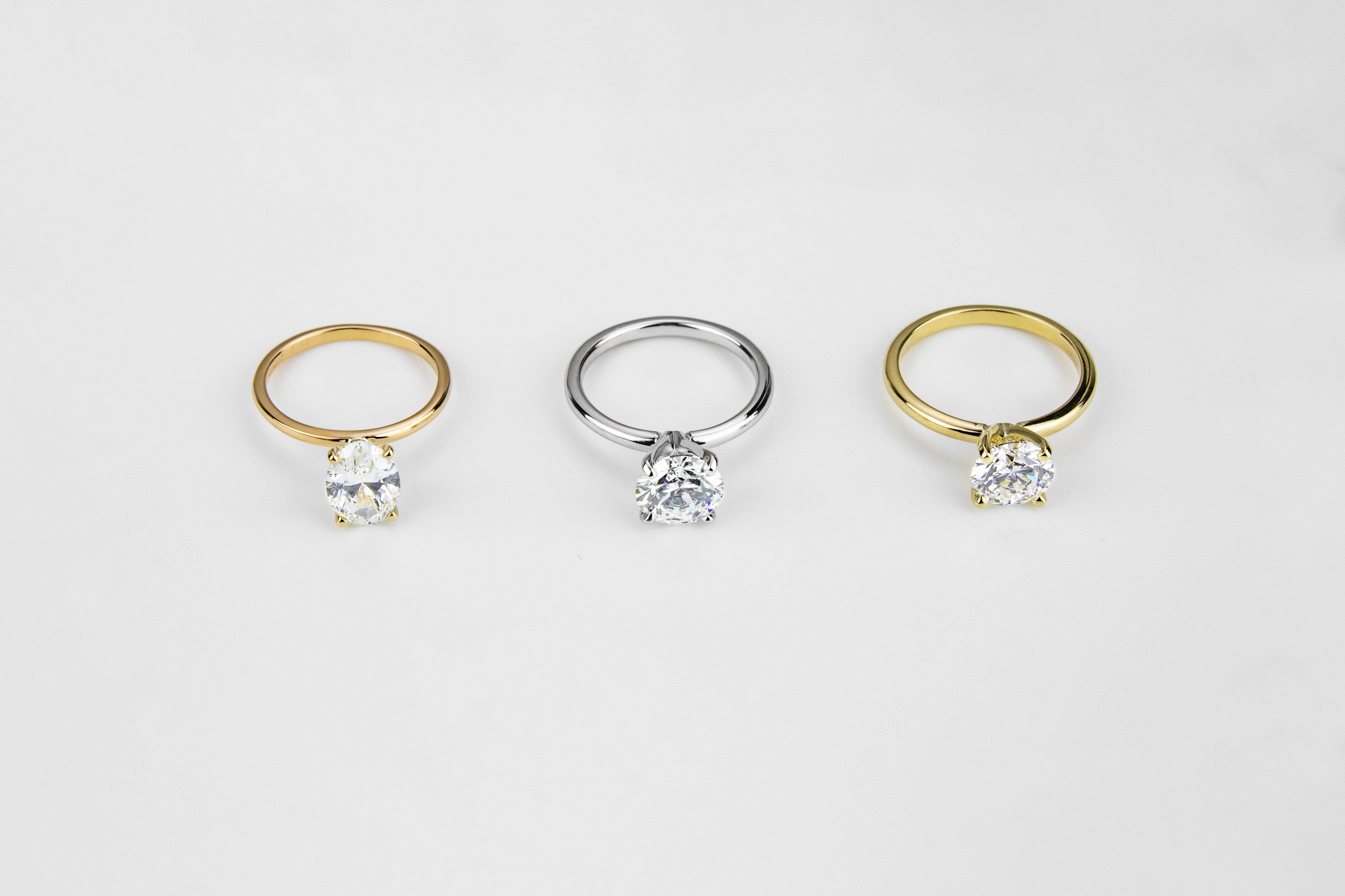 El Brillo Atemporal del Amor: Anillos de Compromiso Estilo Tiffany con Diamantes de Laboratorio Bornmine