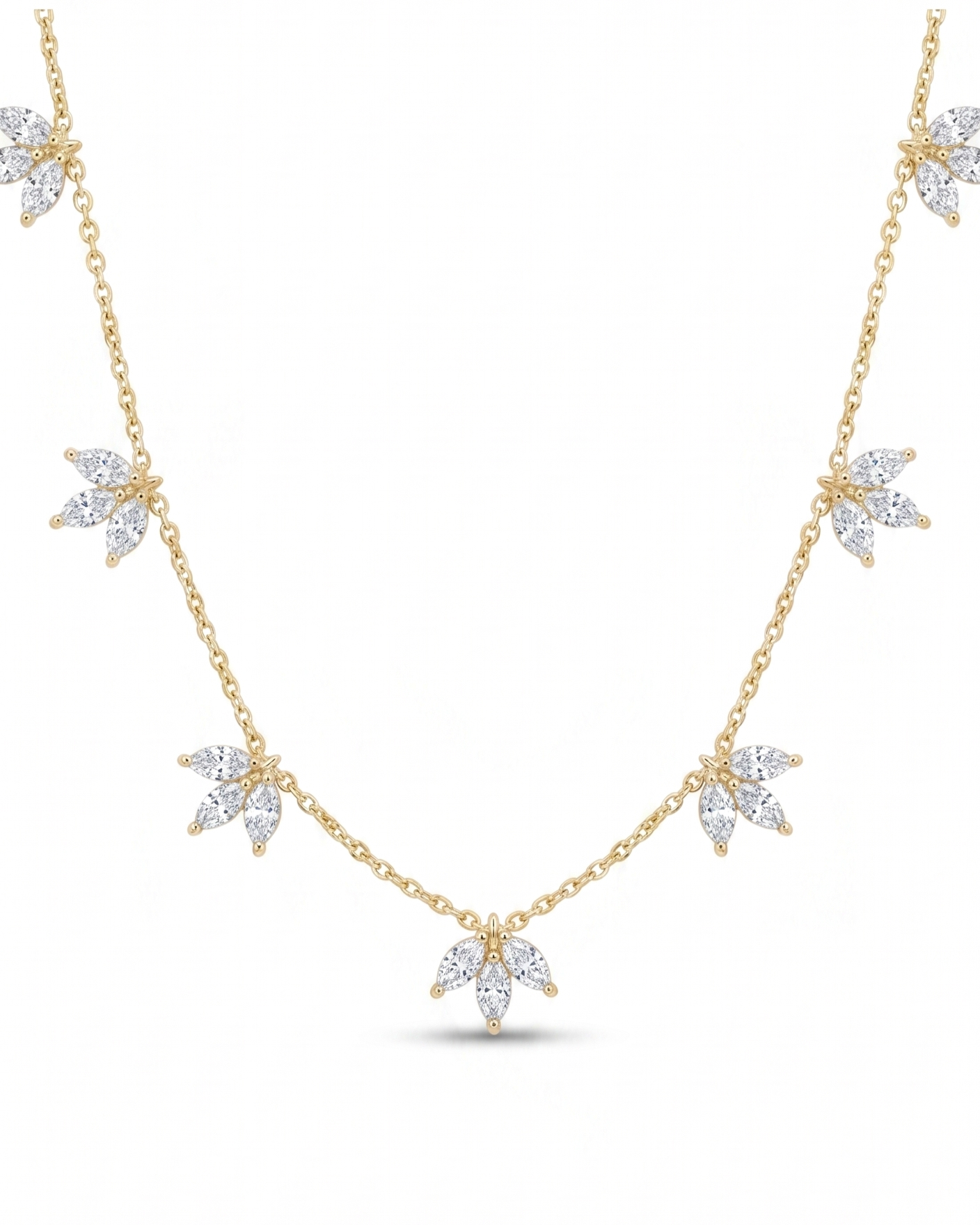 Leaf drop necklace
