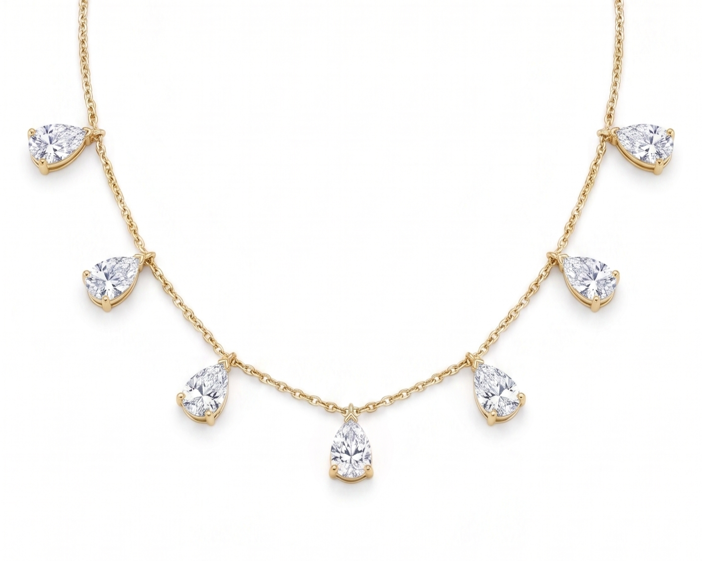 Pear drop necklace