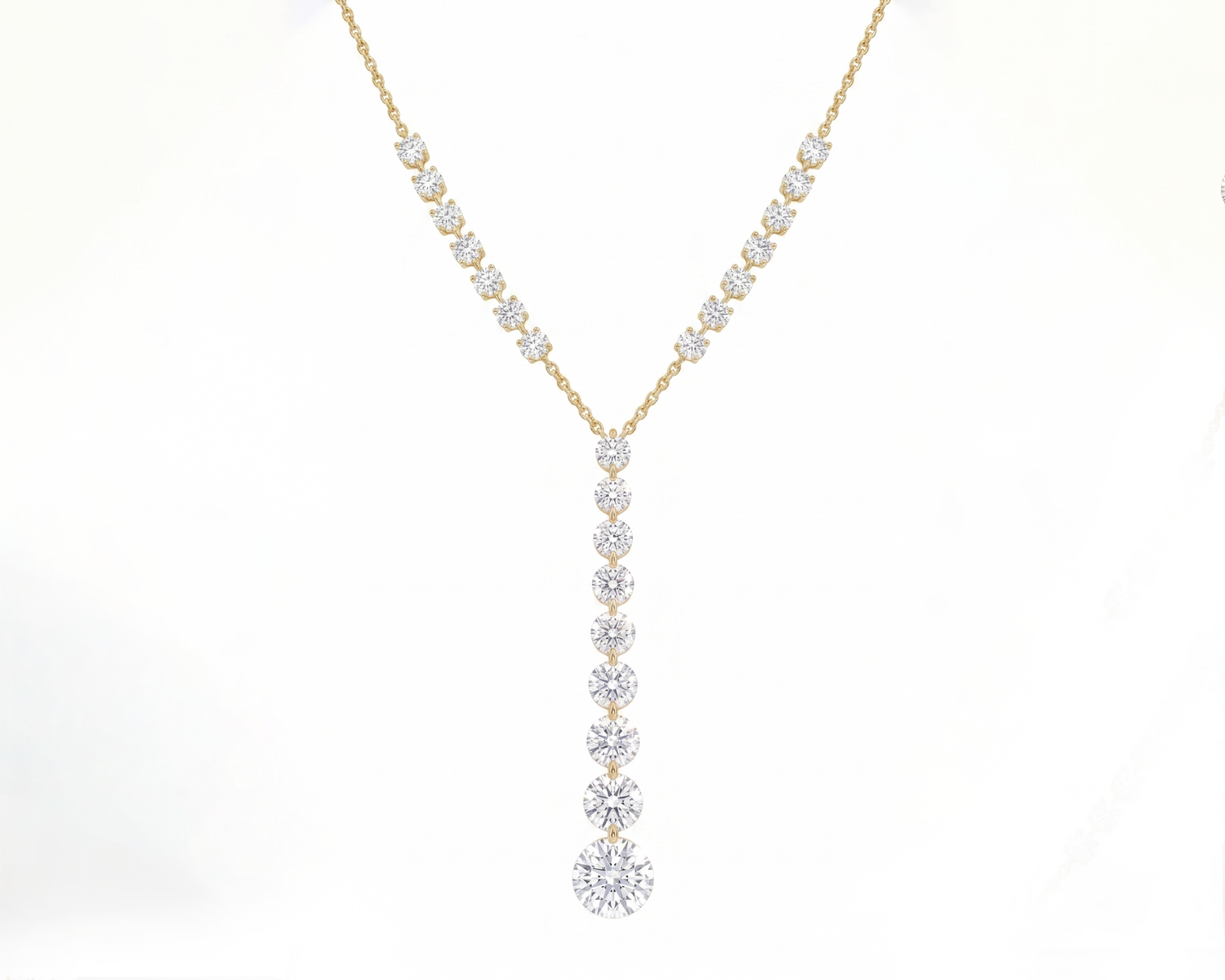 Drilled round necklace