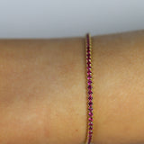 Tennis Bracelet con Rubies / 1.68 CTW