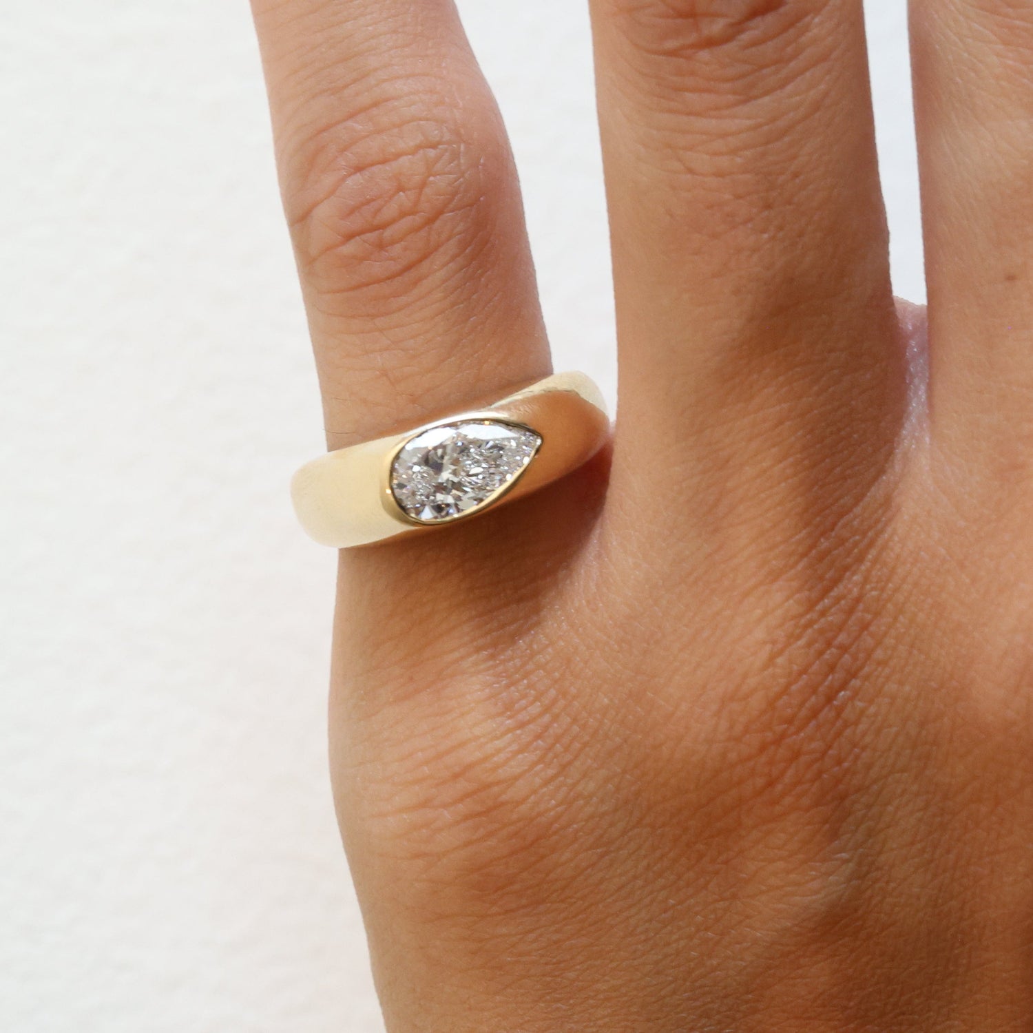 Pear Dome Ring