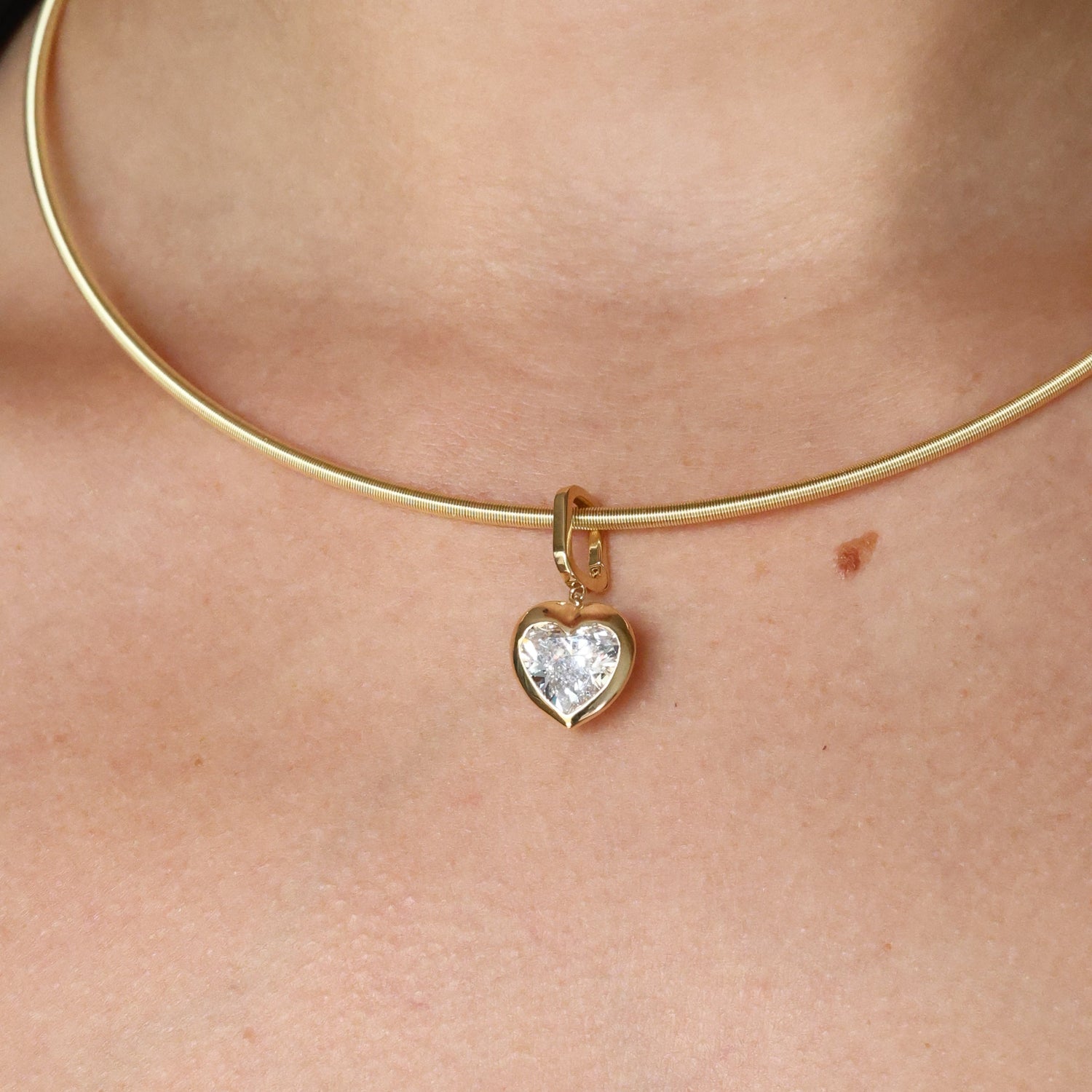 Heart Bezel Charm