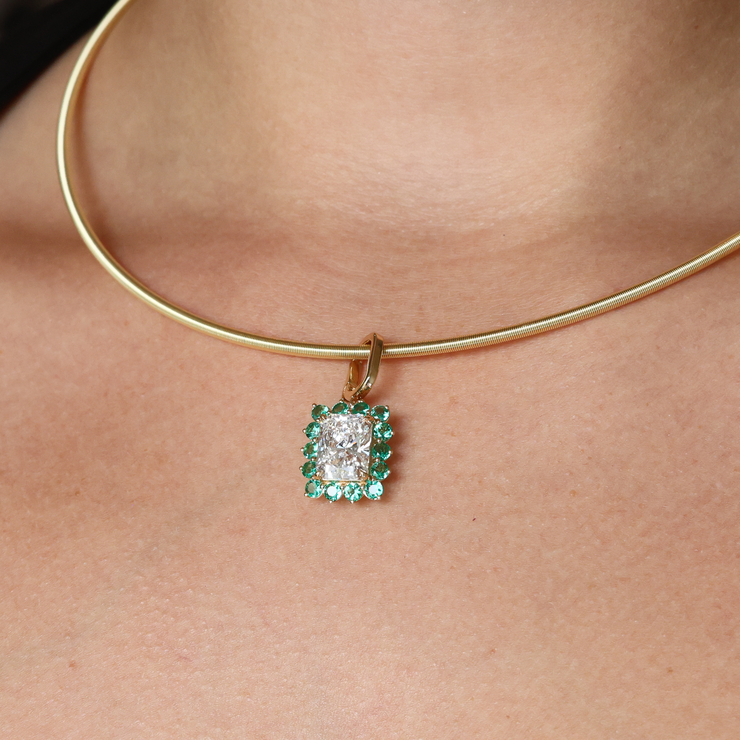 Radiant Green Halo Charm
