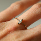 Anillo solitario marquise