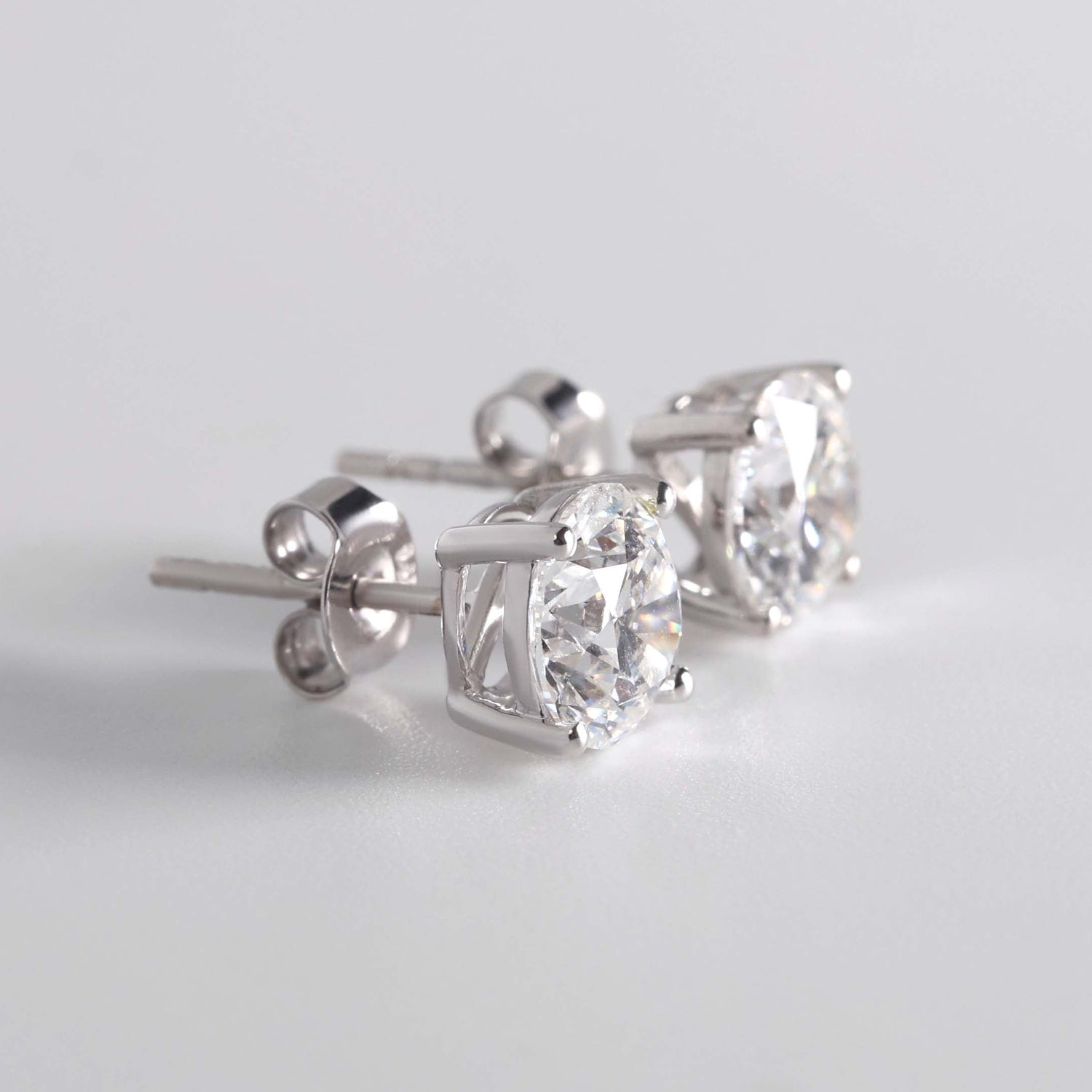 Lab Grown Diamond Stud Earrings 3.00 ct