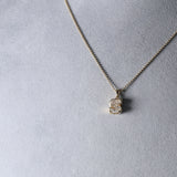 Dije de diamante letra "S" en Oro Amarillo 18k