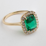 Emerald with Halo