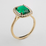 Emerald with Halo