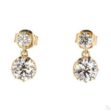 Round Bezel Prong Drop · 2.00 ctw