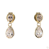 Oval & Pear Bezel Drop · 1.00 ctw